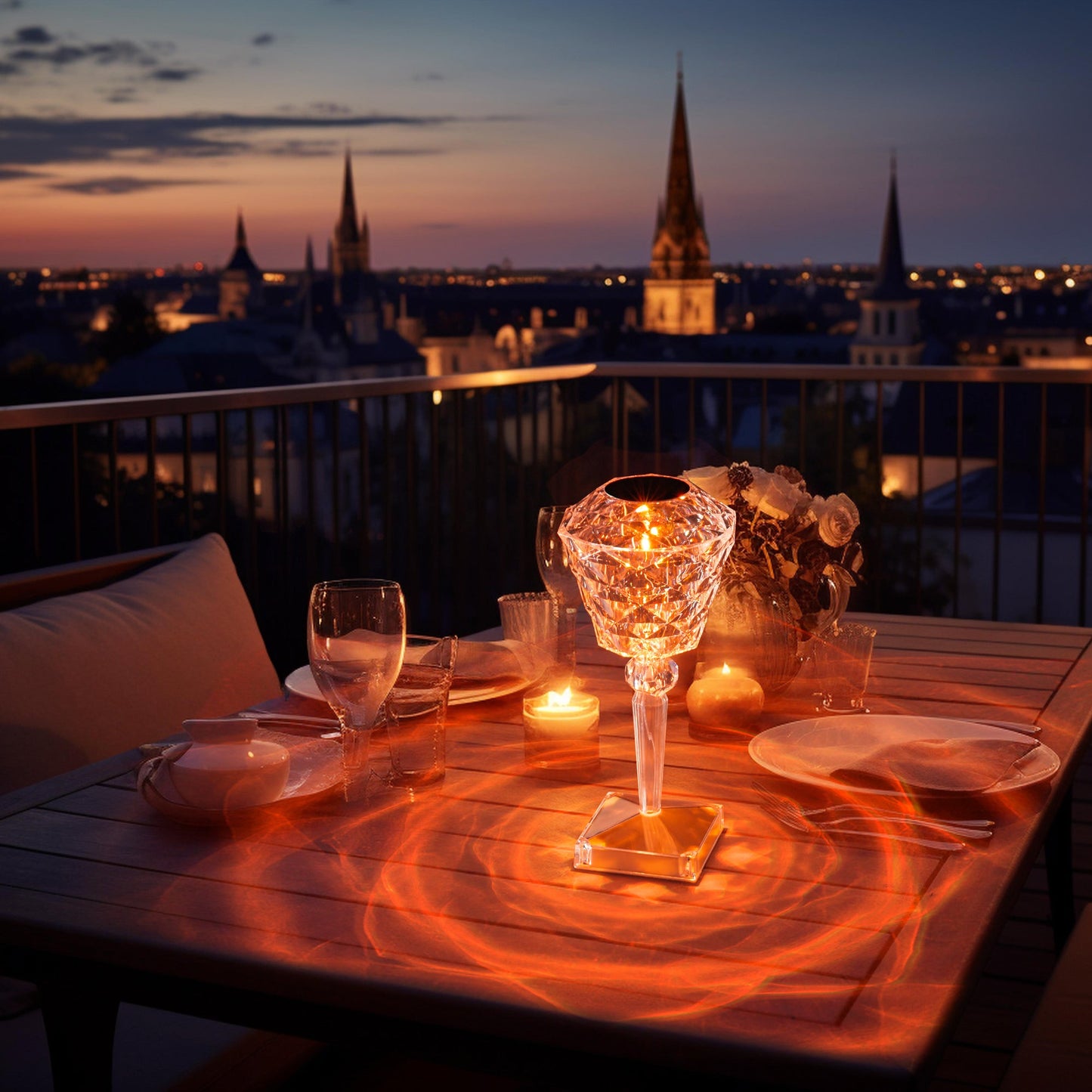 Crystal Rose Table Lamp Lampdepot