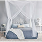 White 4-Post Bed Netting Mosquito Net for Canopy Beds - Fits size Full Queen and King FastFurnishings