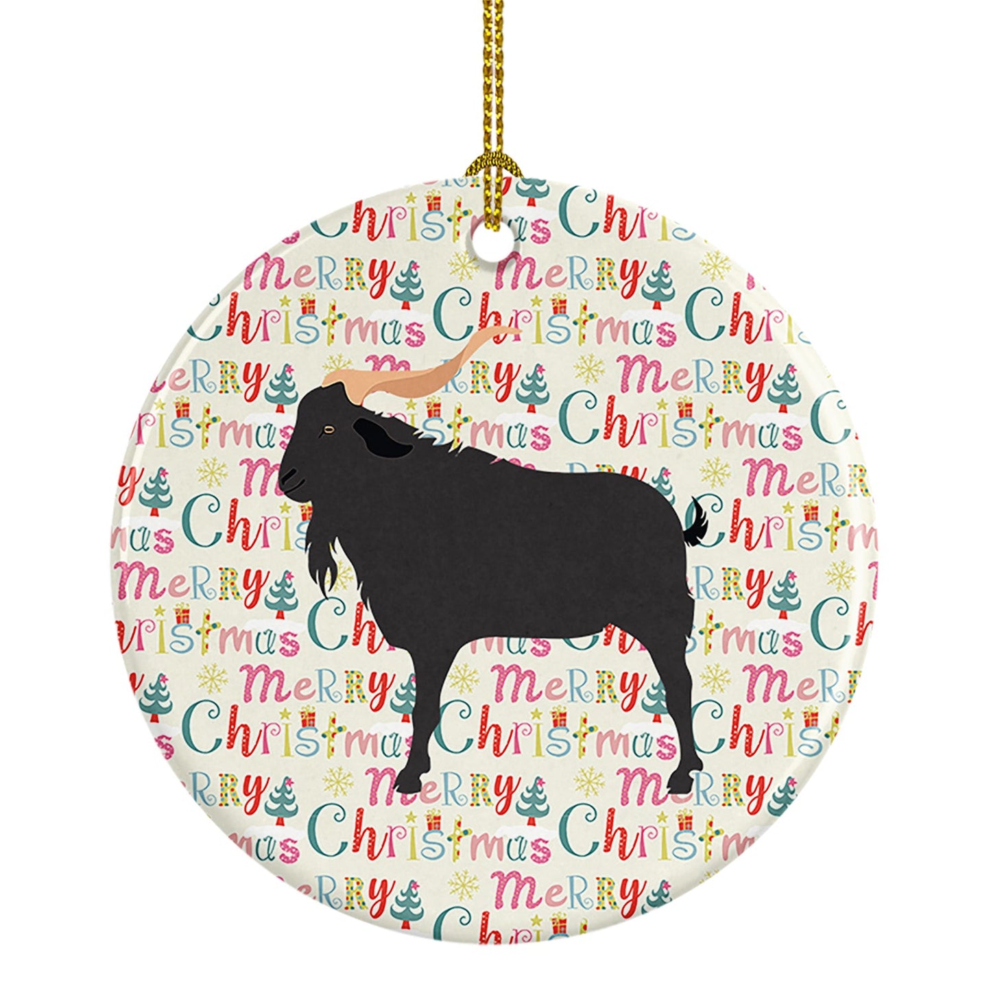 Verata Goat Christmas Ceramic Ornament Caroline's Treasures