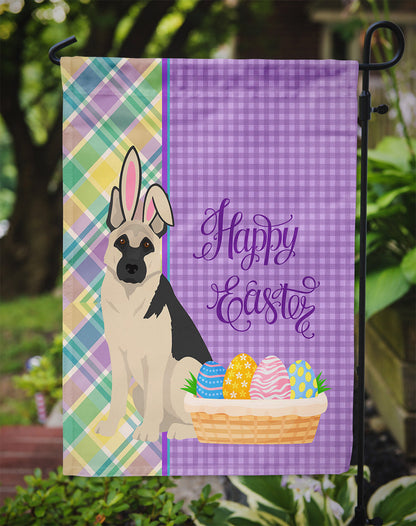 Black and Silver German Shepherd Easter Garden Flag Caroline's Treasures