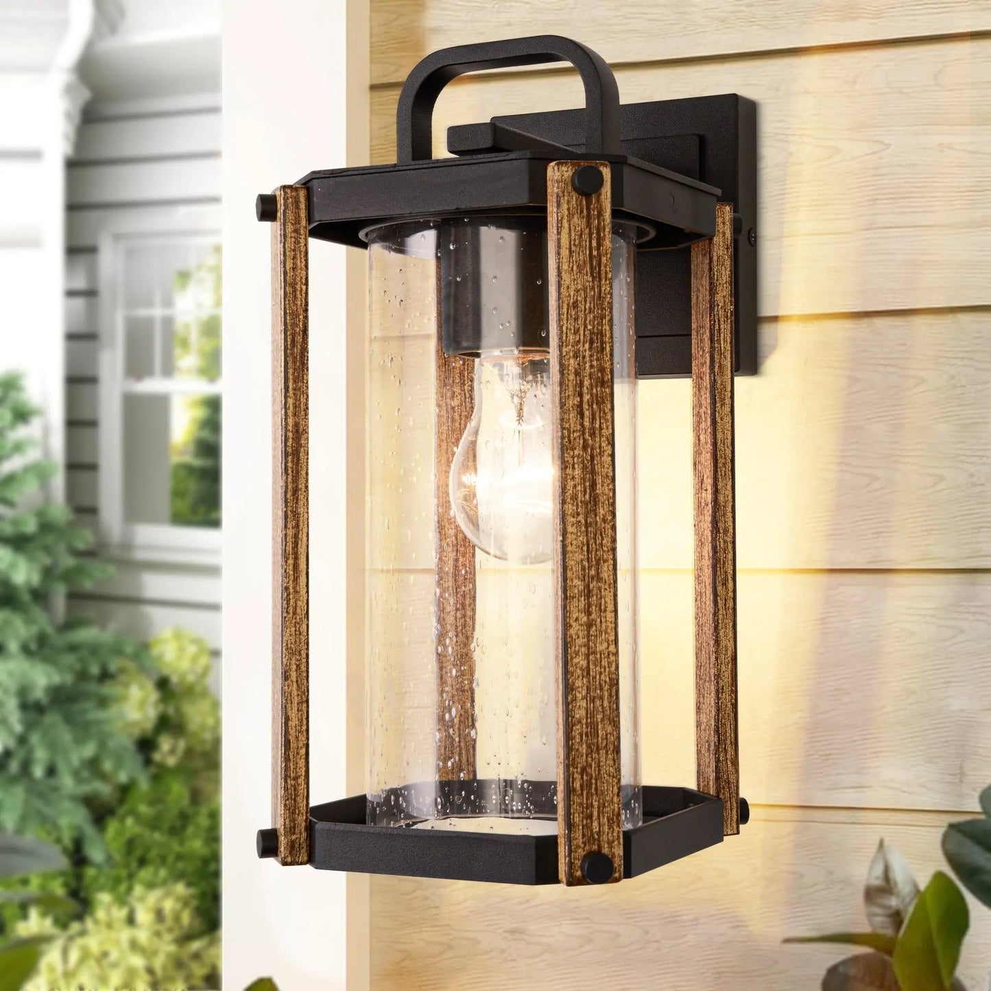 Outdoor Wooden Porch Light-0