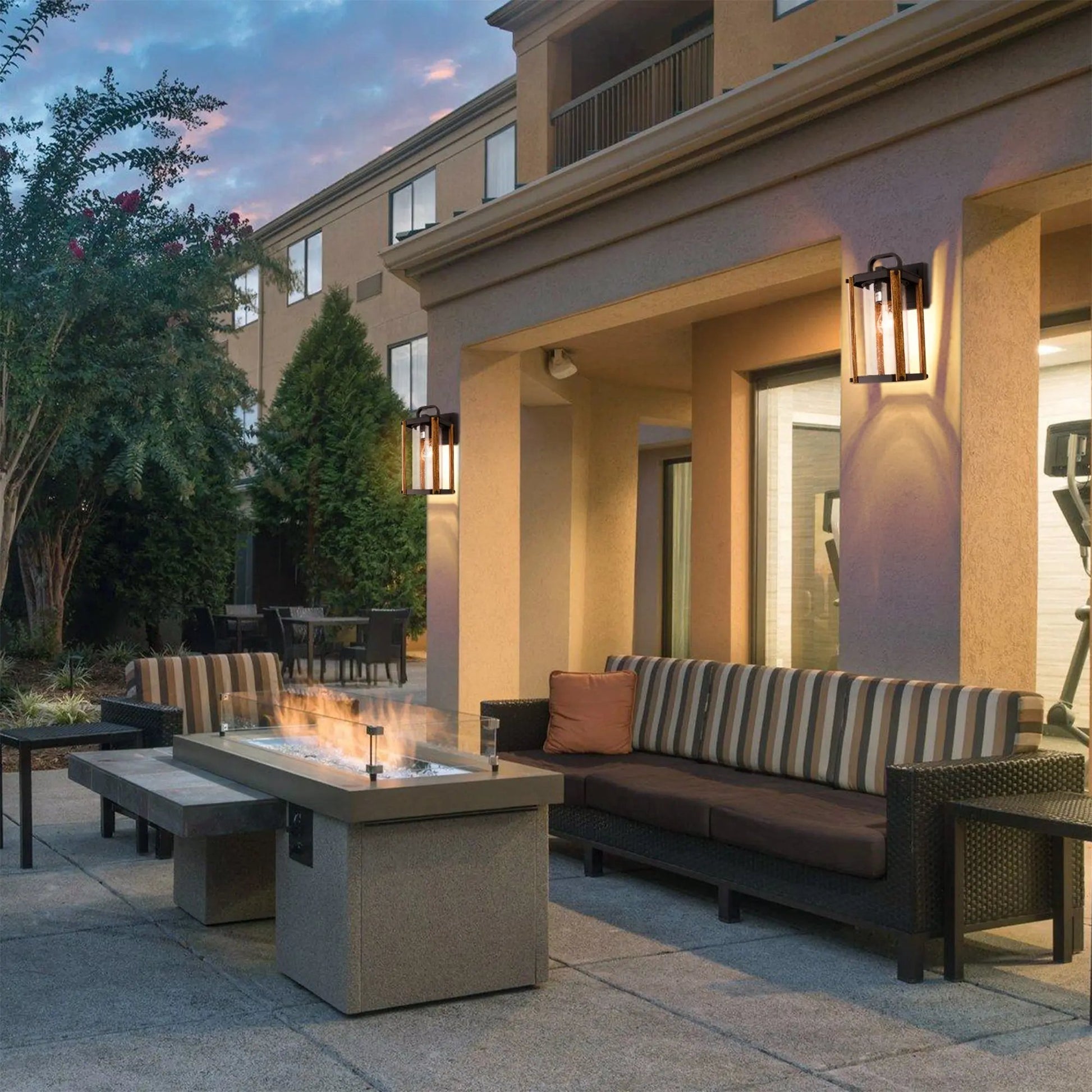 Outdoor Wooden Porch Light-3