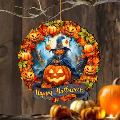Happy Halloween Wreath Ornaments by G. Debrekht  - Halloween Decor - 8652821 G. DeBrekht