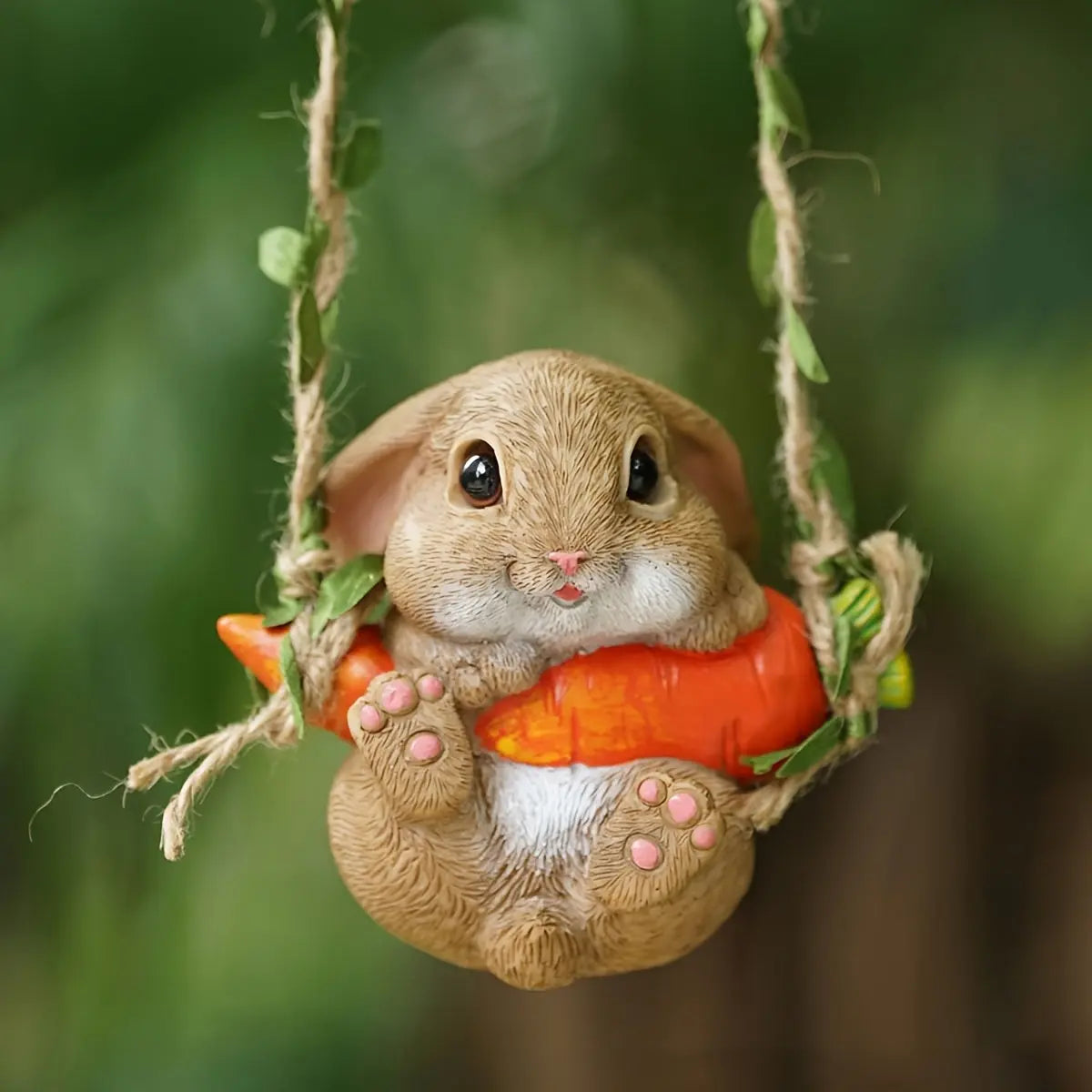 NNETM Resin Easter Bunny Carrot Figurine for Home Decor NNETM