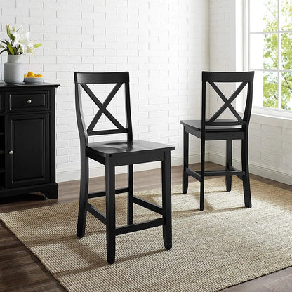Crosley Furniture X-Back Bar Stool Set ShipItFurniture
