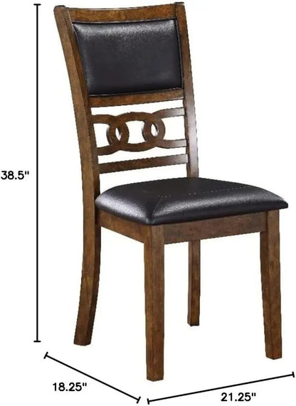 Gia Dining Chairs, Set of 2, Brown ShipItFurniture