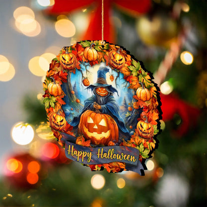 Happy Halloween Wreath Ornaments by G. Debrekht  - Halloween Decor - 8652821 G. DeBrekht