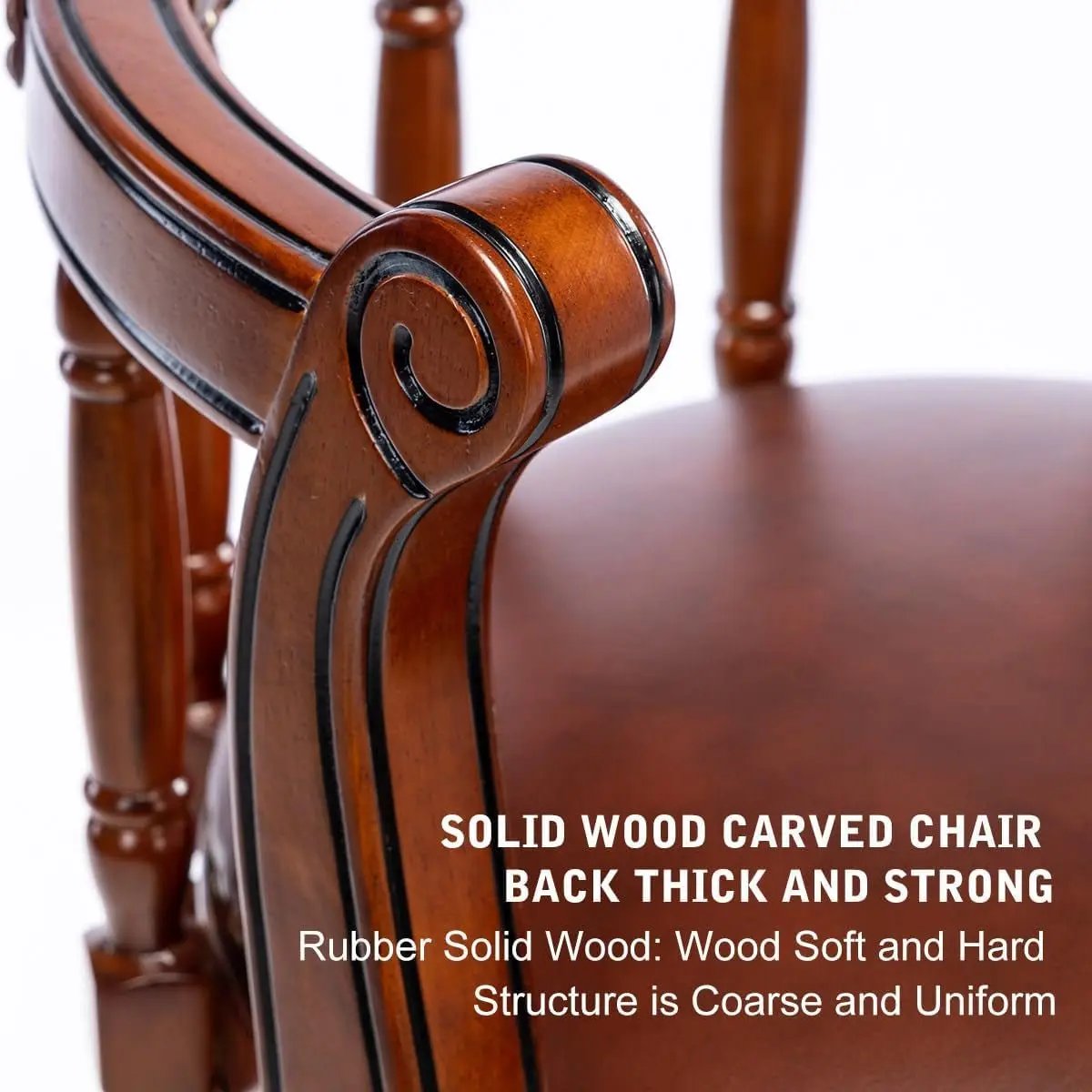 Cow Top Leather Wooden Bar Stools, 360 Degree Swivel Bar Height Chair with Backs for Home Kitchen Counter, Morden Chair Barstools (Brown 2Pcs, Bar Height-Seat Height 29.5”) ShipItFurniture