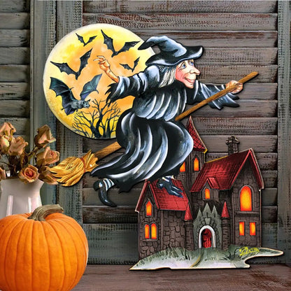 Witch Halloween Door Decor by G. DeBrekht - Thanksgiving Halloween Decor - 8114010H-2