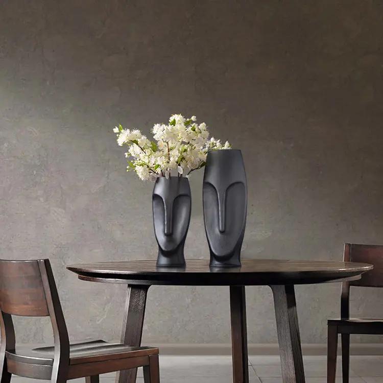 European Creative Modern Face Glass Vase C BlakHom