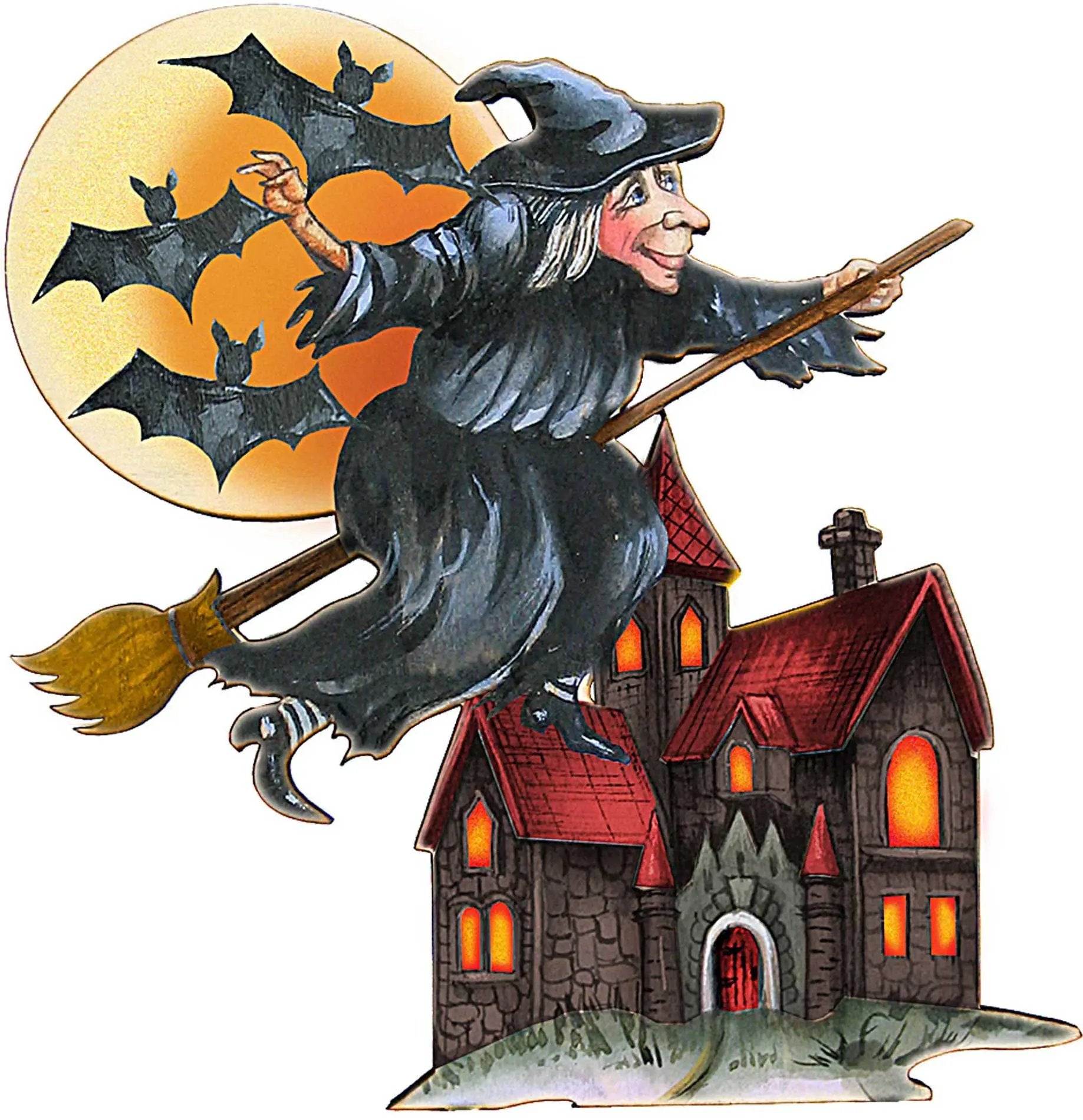 Witch Halloween Door Decor by G. DeBrekht - Thanksgiving Halloween Decor - 8114010H-4