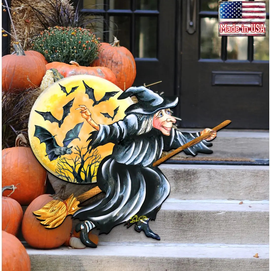 Witch Halloween Door Decor by G. DeBrekht - Thanksgiving Halloween Decor - 8114011H G. DeBrekht