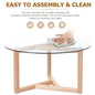 Round Glass Modern Coffee Table G-BlakHom