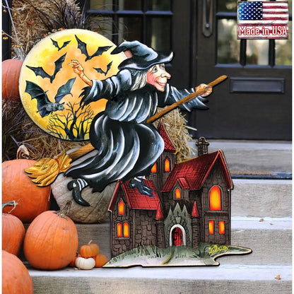 Witch Halloween Door Decor by G. DeBrekht - Thanksgiving Halloween Decor - 8114010H-1