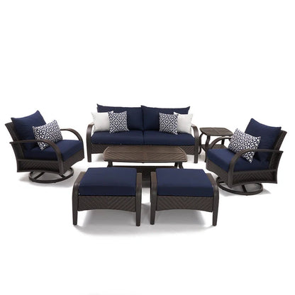 Weatherproof Outdoor 7 Piece Sofa Set Cushions Included-4