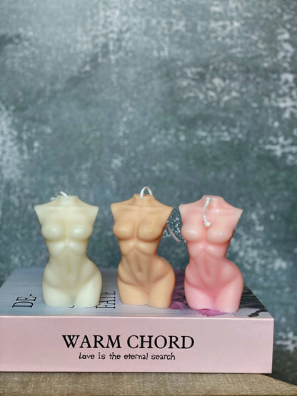 Female Body Candle - Artistic Soy Wax Scented Candle for Elegant Home Decor-0