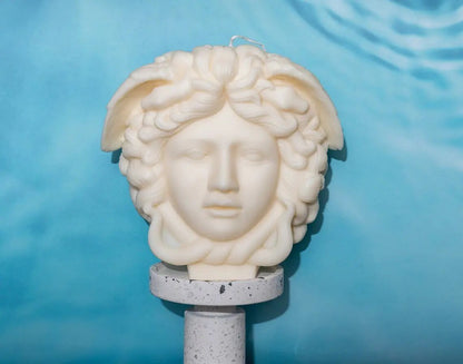 Huge Medusa Sculpture Candle - Luxurious Soy Wax Scented Candle for Home Decor-0
