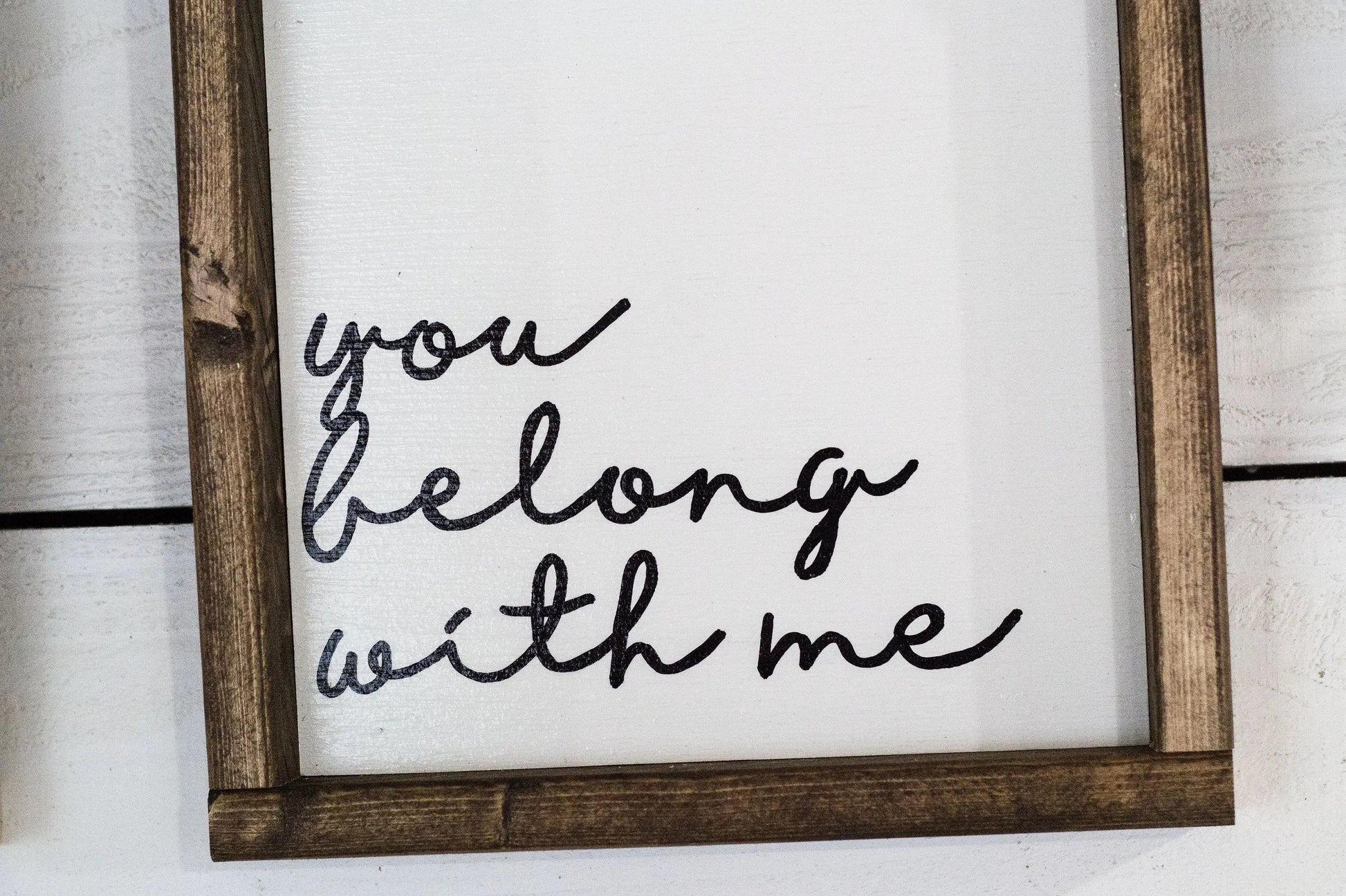 i belong with you, you belong with me, Set of 2 Wood Signs-1