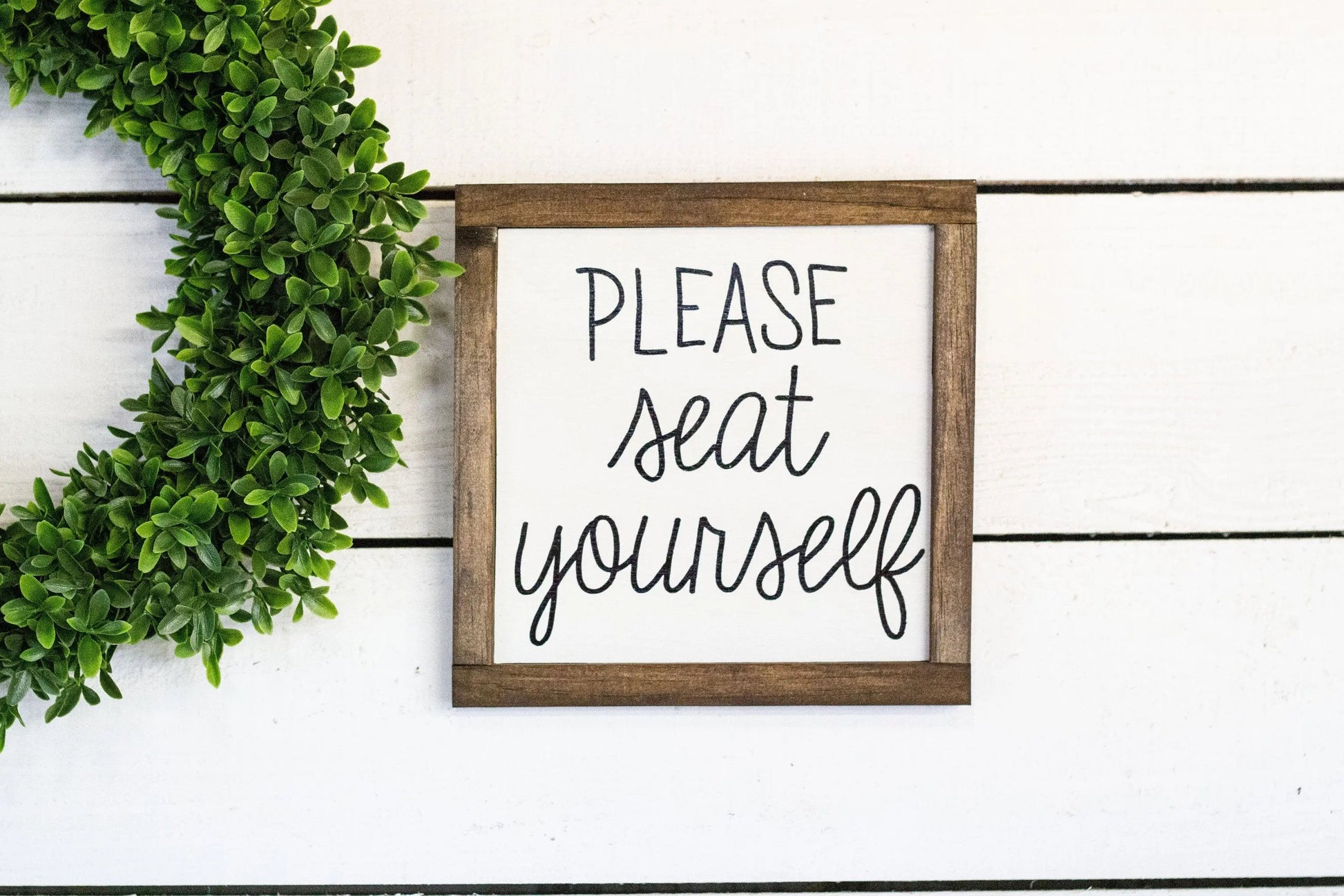 Please Seat Yourself, square sign-0