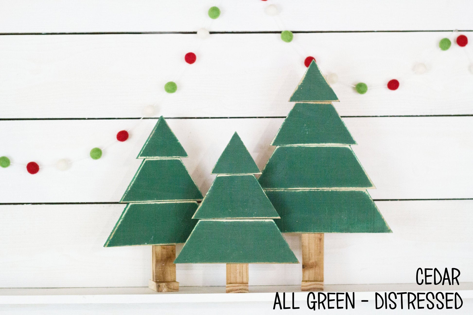 Set of 3 Rustic Christmas Trees-4