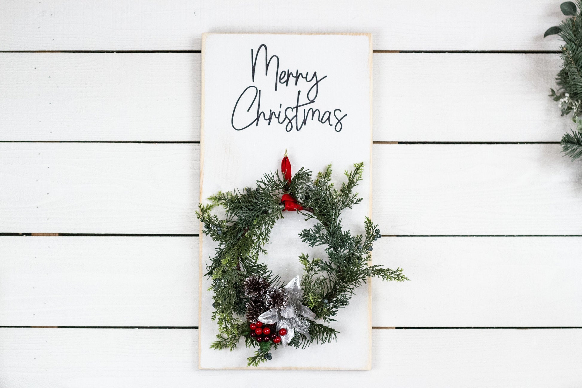 Wall Mounted Christmas Wreath-1