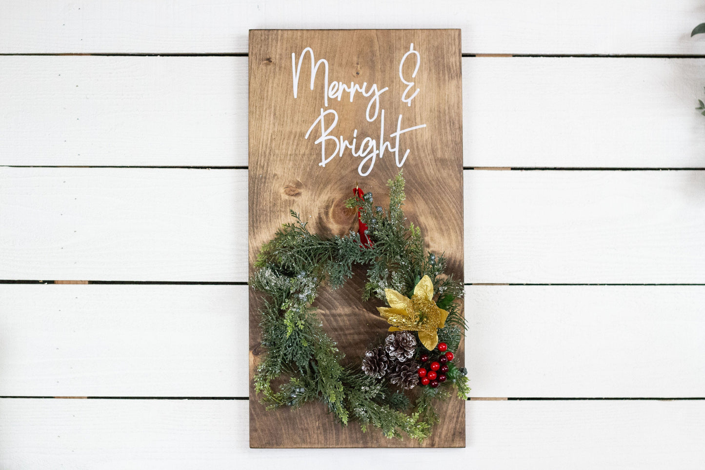 Wall Mounted Christmas Wreath-0