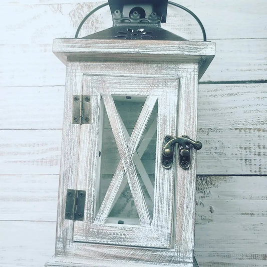 Rustic Home Decor Lantern Set of 2-0