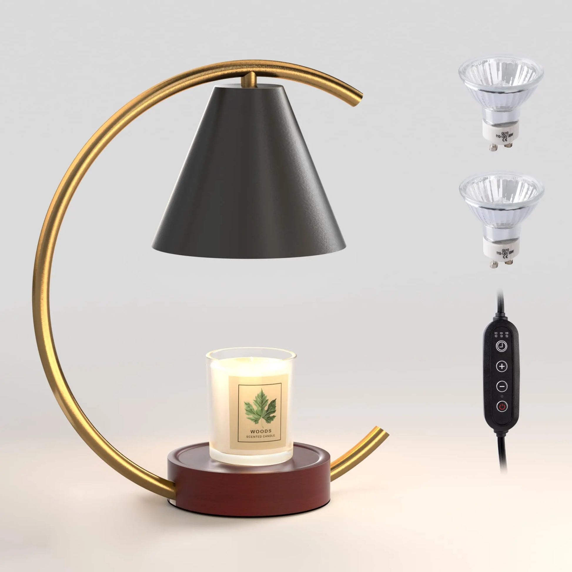 Dimmable Electric Candle Warmer with Timer and Bulbs Lampdepot