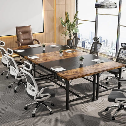 Large Rustic Computer Desk for Home Office Workstation ShipItFurniture