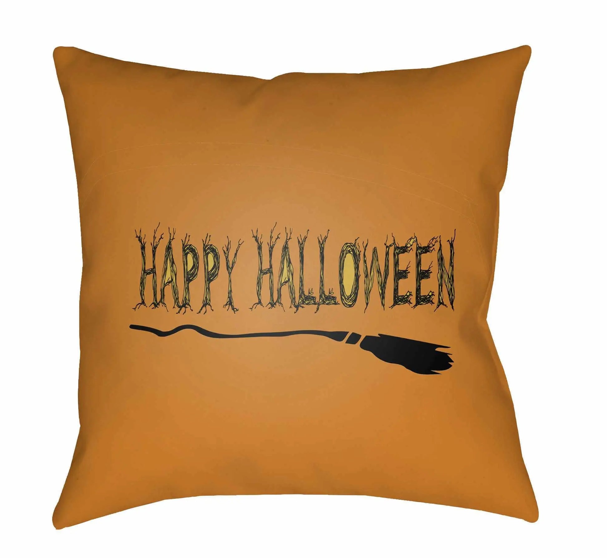 Halloween Orange Throw Pillow Boutique Rugs