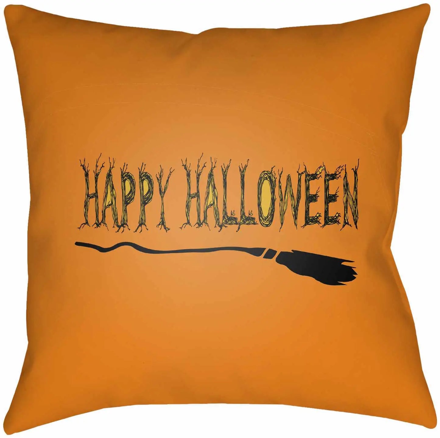 Halloween Orange Throw Pillow Boutique Rugs