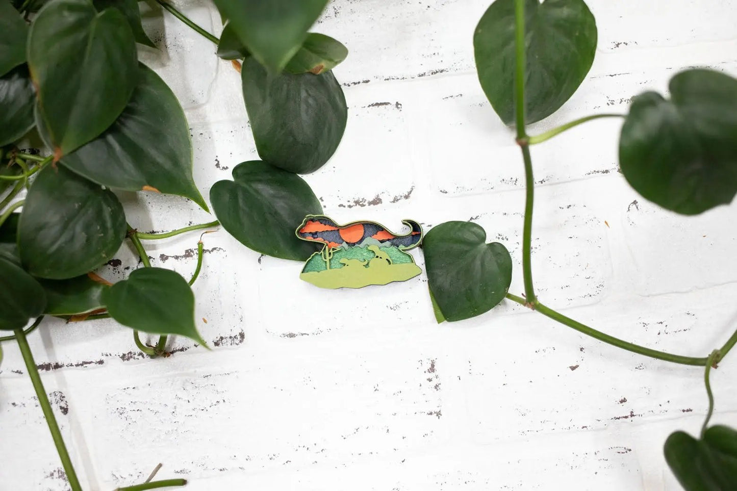 Laser Cut Lizard,  Animal 3D Diorama, Handmade Dessert Scene, Wall Art,  Lizard Animal Decor-0