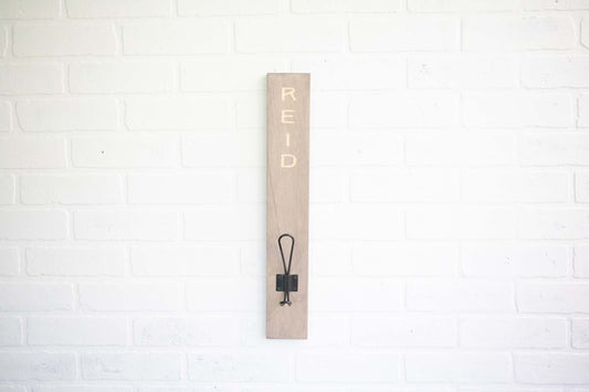 Customizable Coat Hook, Personalized Leash Holder, Engraved Backpack Hook-0