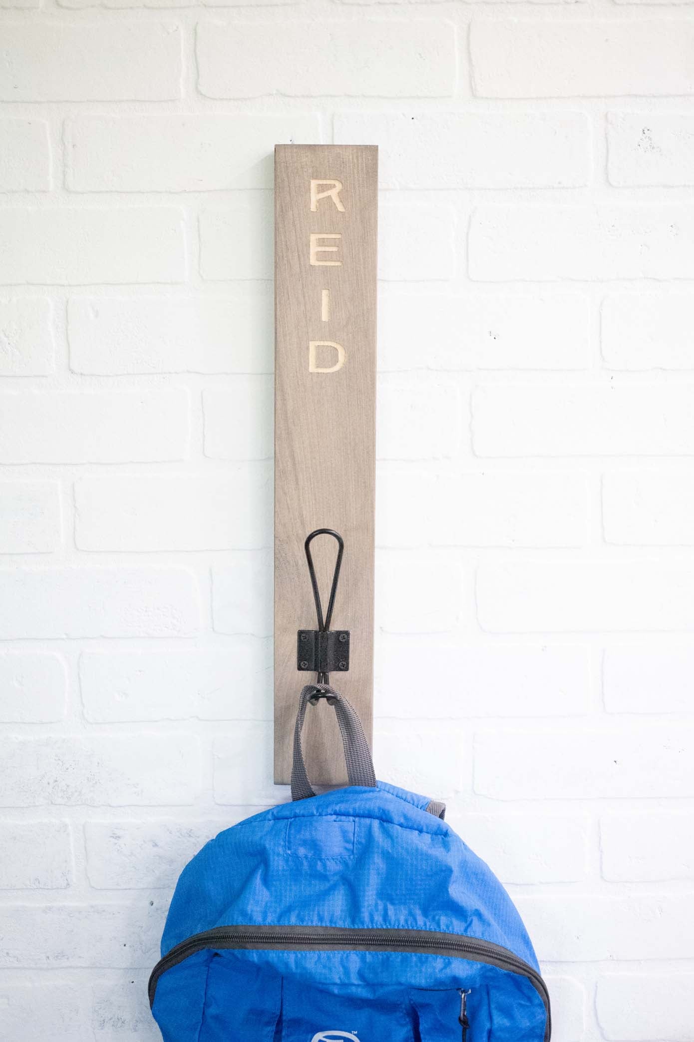 Customizable Coat Hook, Personalized Leash Holder, Engraved Backpack Hook-4