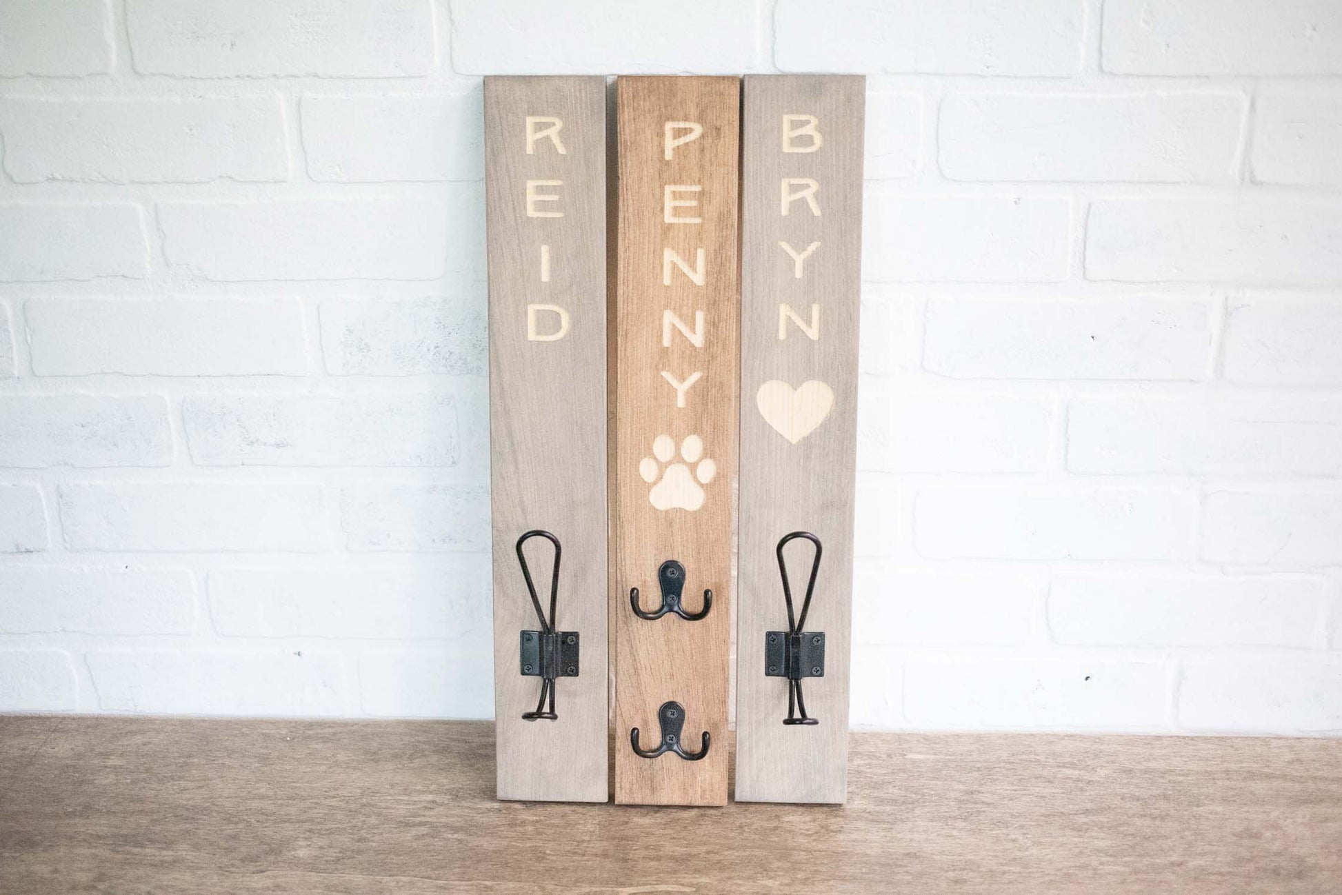 Customizable Coat Hook, Personalized Leash Holder, Engraved Backpack Hook-2