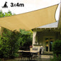 NNEDPE Wallaroo Rectangular Shade Sail Sand: 3m x 4m-0