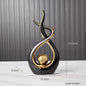 Abstract Sculpture Ceramic Statue Home Décor Figurines Ai BlakHom