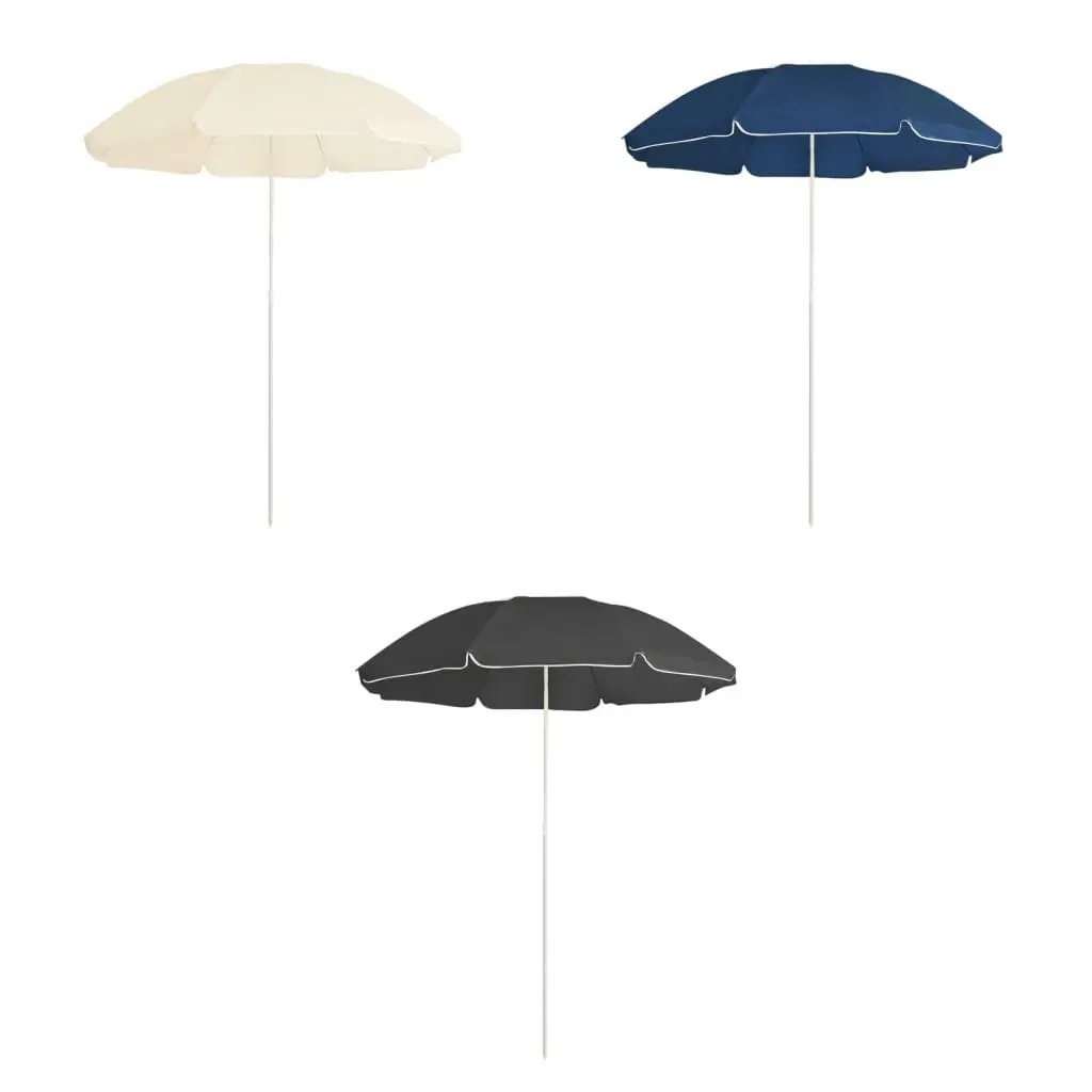 vidaXL Parasol with Steel Pole 70.9" Sunshade Umbrella Multi Colors - Vivid Treasure Zone