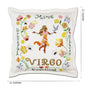Virgo Astrology Hand-Embroidered Pillow by Cat Studio CatStudio